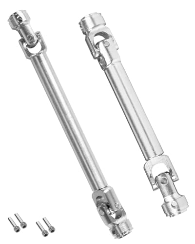 Drive Shaft 85-122MM &115-176MM Upgrades Part for 1/10 Axia 1 SCX10 SCX10 II 90046 SCX10 III AXI03007 TRX4 D90 RC Crawler,Universal Driveshaft,Steel Full Metal Axles,2PCS,Silver - style: silver/85-122mm&115-176mm