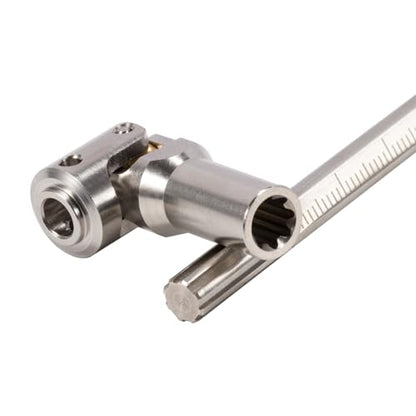 SCX10 Drive Shaft 2PCS SCX10 Driveshaft Stainless Steel Rear Front Driver Shaft 68-229mm Cut to Length for 1/10 RC Crawler LCG Rig Sportsy Scalers GSPEED Capra SCX10 Pro Element DIY SCX10 (Silver) - color: Silver