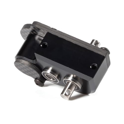 Tiny Portal Transmission 48P Gearbox with Slipper Pad for 1/10 LCG Chassis Cheater Rigs Capra AR45P CP44 Enduro Comp Fox Portal Axle Comp Builds (Black) - color: Black