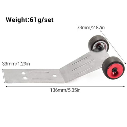 RC Car Accessories for Trxxas for Mini for Maxx Monster Truck Metal Wheelie Bar RC Car Upgrade Parts Accessories(Red) - size: Red