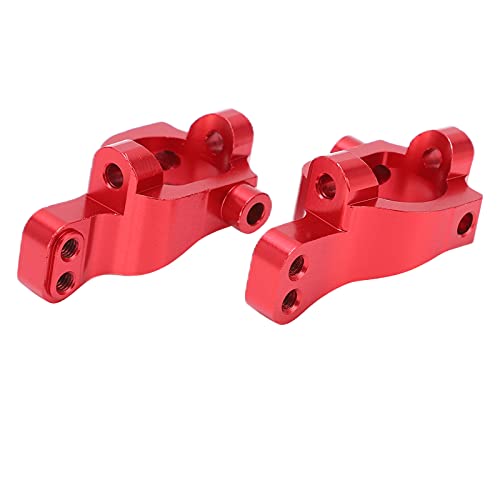 Block C Hub Carrier Aluminum Alloy RC Performance Upgrade Parts Sturdy Durable Caster Blocks for LOSI 22S SCT 1/10 Rear Drive Short Card (Red) - size: Red, style: Red