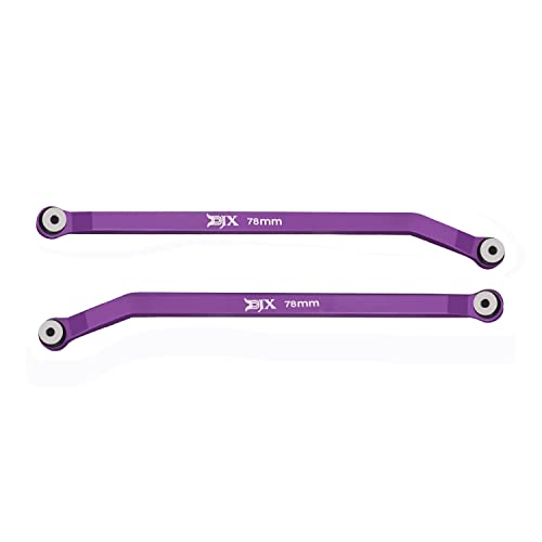 Aluminum High Clearance Chassis Links Set for Axial SCX24 Jeep JT Gladiator 1/24 RC Crawler Car(Purple) - color: Purple