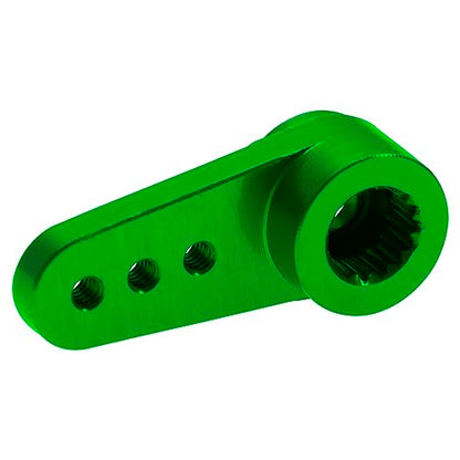3Pack Aluminum 15T Servo Arm RC Mini Servo Horns Compatible with Emax ES08MA Servo Fit for Axial SCX24 1/24 RC Crawler (Green) - color: Green