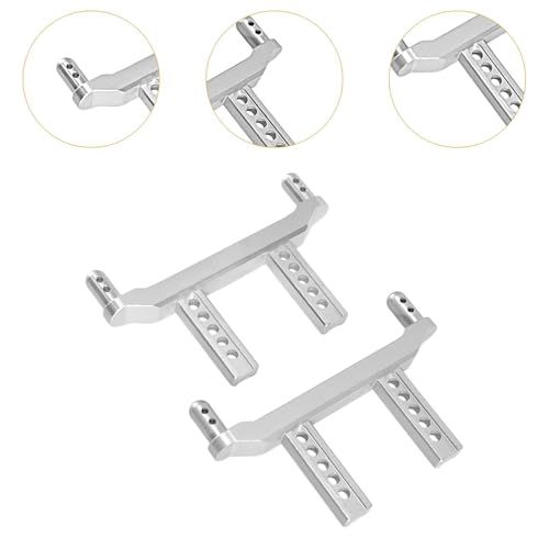 kowaku 2X 1/16 RC Car Body Post Mounts RC Shell Column Easy to Install RC Body Post Spare Parts for 16102Pro RC Car Crawler DIY Accs, Silver