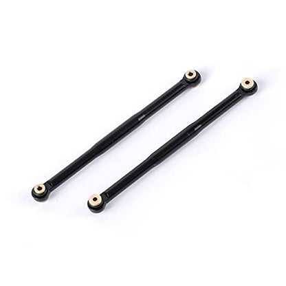Aluminum Alloy Suspension Rod Links Set for Axial SCX24 C10 1/24 RC Crawler Car Upgrade Parts (Black) - color: Black