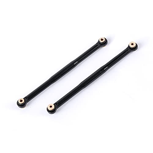 Aluminum Alloy Suspension Rod Links Set for Axial SCX24 C10 1/24 RC Crawler Car Upgrade Parts (Black) - color: Black