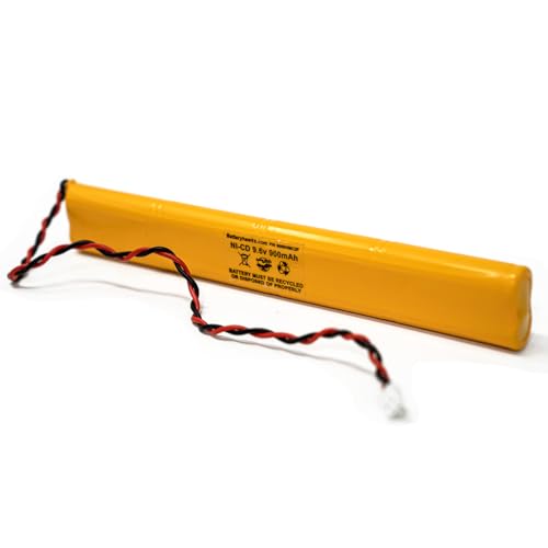 BBAT0043A Unitech BAT9.6V700 AA900MAH 9.6V ELB-B003 Lithonia ELB-B004 9.6v 900mAh Ni-CD Battery Pack Replacement for Exit Sign Emergency Light Fire Batteryhawk, LLC - size: 1 Pack