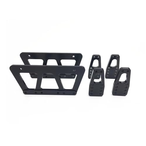 RC Replacement Parts For Axial For SCX10 1/10 Alloy Chassis Lift Plate Set RC Truck Models Car Upgrade Accessories Replacement Parts(Black) - color: Black