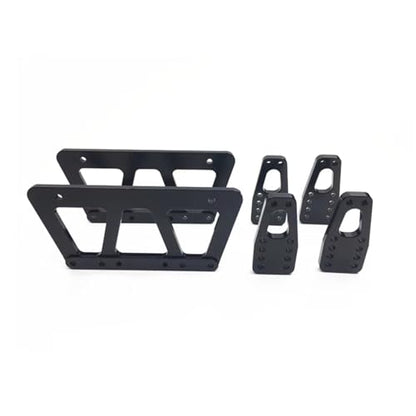 RC Replacement Parts For Axial For SCX10 1/10 Alloy Chassis Lift Plate Set RC Truck Models Car Upgrade Accessories Replacement Parts(Black) - color: Black