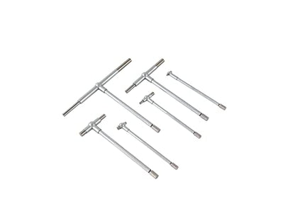 Beslands 6 Pc Telescoping Gage Set, T-Bore Hole Gauges, High Precision Telescopic Bore Gauge with a Portable Case(Range 5/16" - 6") - size: T-Gauges 5/16" to 6" with case