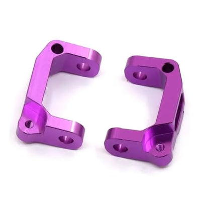 Front Lower Suspension Arm Hub Carrier Base C/Steering Cup/Metal Drive Shaft for 1/10 TAM-IYA CC01 TA02 TA03 4WD Buggy RC Car OP(Full Set Purple) - color: Full Set Purple
