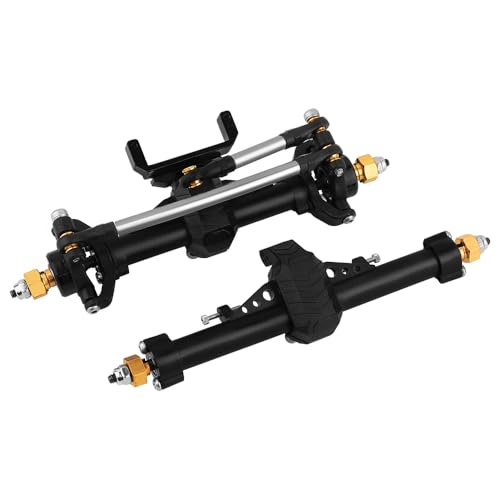 1/24 Scale Plastic Nylon Axles Front and Rear Portal Axle Assembly w/New C Knuckle for Axial SCX24 90081 C10 Jeep 1/24 RC Crawler Upgrade