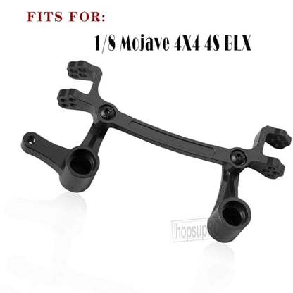 Aluminum Steering Bellcranks Servo Saver Upgrades Part for 1/8 Mojave 4X4 4S BLX RC Car,Drag Link Set w/Bearings Hops Up,Replaces ARA340200 Black - color: Black(steering)