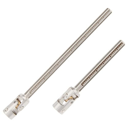 MEUS RACING SCX24 Driveshaft Cut to Length Driveshaft for 1/24 Axial SCX24 RC Crawler Car (Silver) - color: Silver