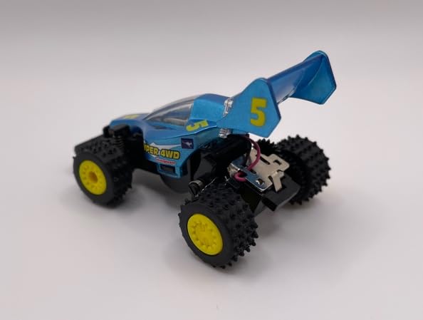 Mini RC Buggy Off-Road 1:64 Scale Upgraded 2.4G 5-Channel 7CM RC Radio Wireless Remote Control Car Coke Can Micro Racing Pocket Portable Truck for Multi-Users (Blue) - color: Blue-buggy