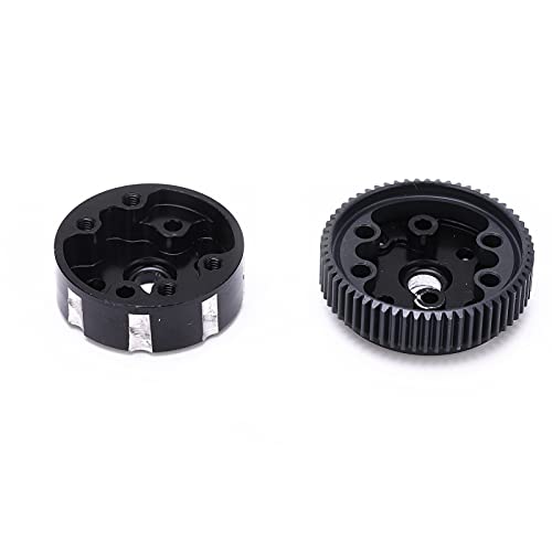 Alomejor Aluminum Alloy Sealed Differential Case, CNC Steel Gears Lightweight Durable for Slash 1/10 RC Car, with 4 O Rings to Prevent Leakage