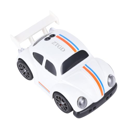 Remote Control Car Toy 3 Modes Smart Sensor Escaping Following Beetle Car Toddlers Boys Educational RC Drift Stunt Vehicle with Sound Light 5.12 Inch Size Blue CompactWhite - color: White