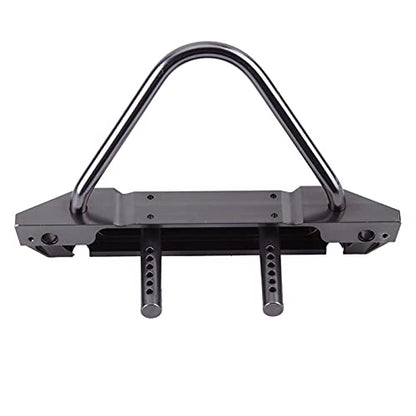 Aluminum Alloy RC Car Front Bumper, Lightweight Accessory for 1/10 Scale Axial SCX10 Remote Control Crawler, Enhances Performance