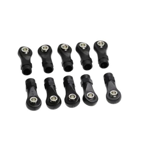 COMODO RC Crawler Tie Rod End Link Set 1/10 1/8 Scale M4 Plastic Ball Head Joint Compatible with RC Truck Buggy Crawler Car(C) - color: C