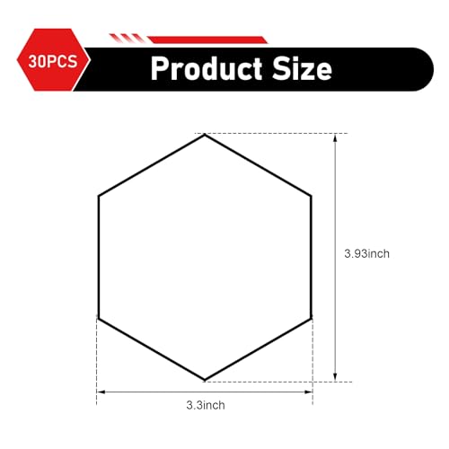 30 Grids Honeycomb Graphic Stickers, Reflective Hexagon Pattern Car Side Body Decals, Waterproof Automotive Body Modification Vinyl Decal, Universal for Car,Truck, SUV (Black) - color: Black