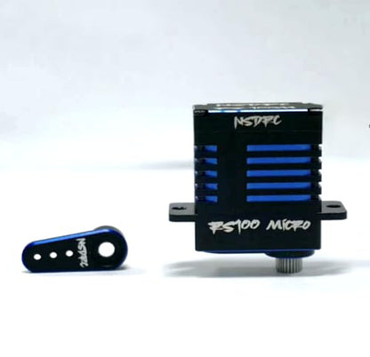 NSDRC Limited Edition RS100 SERVO & Horn - Blue (HELIDIRECT) - color: Blue