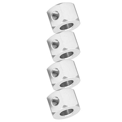 GOWENIC Aluminum Alloy RC Extension Adapter, Hub Combiner Coupler for 5mm to 12mm WPL D12 RC Truck, Wheel Hub Adapter for Car Upgrades (Silver) - color: Silver
