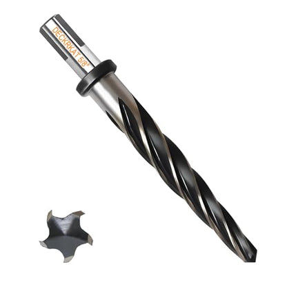 5/8" Reamer Drill Bit for Metal, M2 HSS Taper Reamer for Steel, Alloy, Wood, Plastic to Align, Enlarge Holes – 5-Spiral Flutes, 1/2" Non-Slip Shank, 16mm Car Reamer, Bridge Construction Reamer. - size: 5/8"
