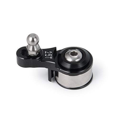 2PCS Alloy 25T Steering Servo Arm Horn, Black | Upgrade Parts, For 1/10 RC Tra-xxas TRX-4, Crawler Car - color: Black