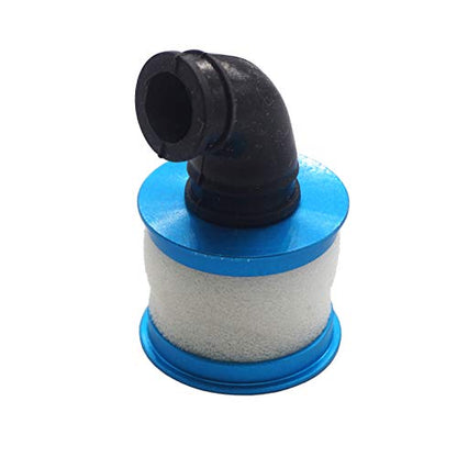 2Pcs RC Air Filter Aluminum Capped Cover with Element Sponge Engine Parts Compatible with Redcat Traxxas HSP Himoto 1/10 RC Nitro Monster Truck Buggy Car