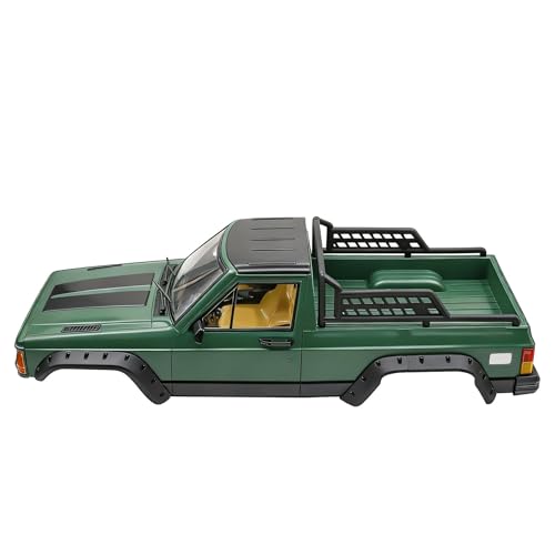 RC Car Hard Body Shell Kit,313mm Wheelbase Cherokee Body Car Shell for 1/10 RC Crawler Axial SCX10 & SCX10 II 90046 90047 TRX4 Kit (Military Green,Pickup) - color: Military Green ,Pickup B