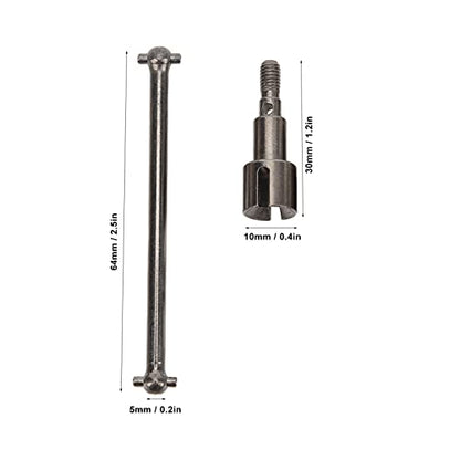 RC Car Rear Drive Shaft Replacement, Steel Rear Axle Shaft for SCY 16101 16102 16103 16201 1/16 RC Cars, High - Precision Dogbone with Smooth Power Transmission