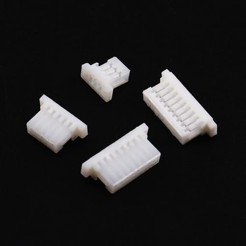 525Pcs JST SH 1.0mm Connectors Kit with Crimp Terminal Compatible 1.0mm Pitch 2/3/4/5/6/7/8/9/10 Pin Housing JST Adapter for FPV Drone Flight Controller