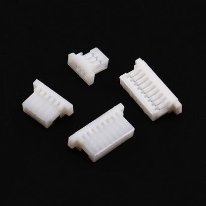 525Pcs JST SH 1.0mm Connectors Kit with Crimp Terminal Compatible 1.0mm Pitch 2/3/4/5/6/7/8/9/10 Pin Housing JST Adapter for FPV Drone Flight Controller