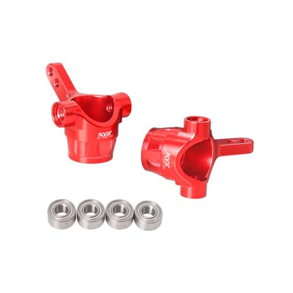 KYX Racing Aluminum Front Steering Knuckles Upgrades Parts Accessories for 1/10 Rc Crawler Tamiya Hotshot II