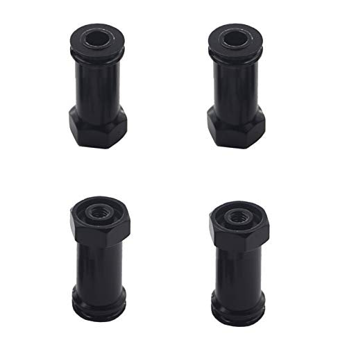 Aluminum 12mm Wheel Hex Hub Adapters 25mm/30mm Extension Longer Combiner Compatible with Traxxas Slash 4x4 HQ 727 1/10 RC Car (25mm) - size: 25m