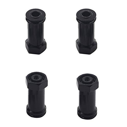 Aluminum 12mm Wheel Hex Hub Adapters 25mm/30mm Extension Longer Combiner Compatible with Traxxas Slash 4x4 HQ 727 1/10 RC Car (25mm) - size: 25m