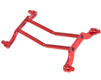 Body Post Mount Compatible with HPI 1/8 Savage Upgrade 85060 RC Car Aluminum Alloy Front Rear Shell Post Part(Red) - color: Red
