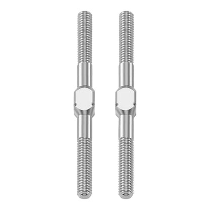 RCHUBAM 2PCS RC Turnbuckles Camber M3 Link Rod for 1/10 TRX-4 Slash 4X4 | 1 Pairs 14mm-50mm Suspension Rod,Alloy Steering Linkage Tie Rods - style: 38mm