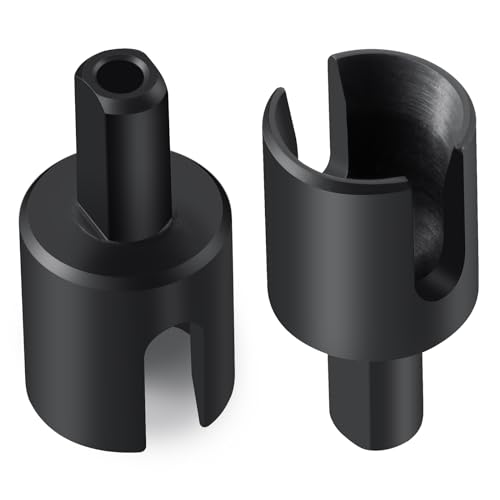 Steel Front Rear Steering CVD Drive Shafts Driveshafts Cups | Upgrades, For Losi 1/18 Mini LMT 4WD 4X4 Brushed Monster, RC Truck