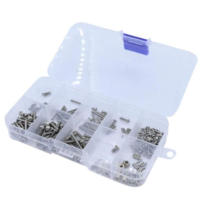 Hex Screws and Nuts Hardware Kit M1.6 M2 M2.5 Grade 12.9 Stainless Steel Compatible with 1/18 RC Crawler