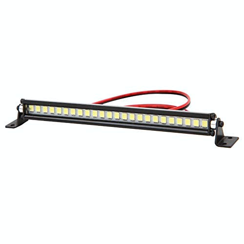 FILFEEL 24 LED Roof Lights Bar Decoration RC Accessory for Scx10 1/10 Car, Making Your car More Attractive, Cool Even in Dark Environment with 24pcs Light Chips, Perfect for Easy
