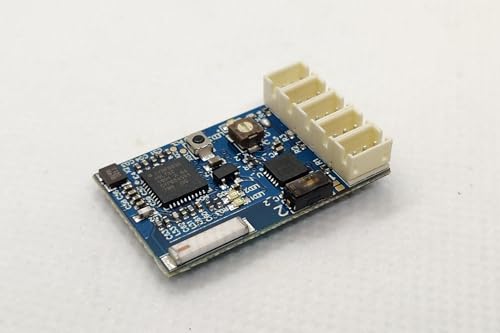 2.4GHz Micro 4 Channel Receiver with Gyro, FH3/FH4 Selectable, Failsafe, for MT44 MT4S M17 M12S RC Car Parts, Ultra-Lightweight 3g
