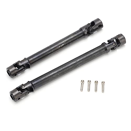 Front Rear Drive Shaft, Stainless Steel Adjustable Drive Shaft Upgrade Parts for Axial RBX10 RYFT AXI03009 1/10 RC Cars