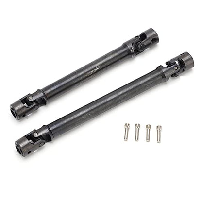 Front Rear Drive Shaft, Stainless Steel Adjustable Drive Shaft Upgrade Parts for Axial RBX10 RYFT AXI03009 1/10 RC Cars