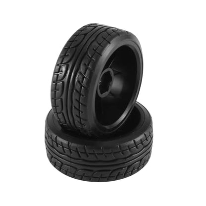 Hard Plastic 65mm 1/10 RC Racing Car Tires On Road Touring Drift Car Tyre Wheels Compatible with TT01 TT02 XV01 PTG-2