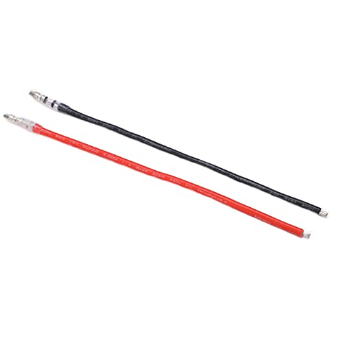 10PCS RC Motor Cable Car 16AWG Silicone Wire RC Metal Connector | Motor Connector Cables for 380/390/540/550 Brush Motors, RC Cable Plugs for Scx10/Trx4/D90/Gen8 Remote Control Cars