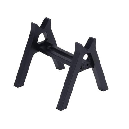 harayaa 2 Pieces RC Car Stand RC Repair Work Station Model Support Simulation Upgrade Compact Aluminum Alloy Suitable for Display Maintenance, Black - color: Black