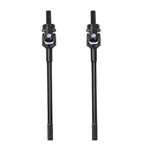 2PCS Hardened Steel Front Drive Shaft CVD Dogbone Front Driveshaft CVD Set Compatible with Capra 1.9 UTB AXI03004 1/10 RC Crawler Car Upgrade Parts Accessories