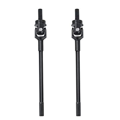 2PCS Hardened Steel Front Drive Shaft CVD Dogbone Front Driveshaft CVD Set Compatible with Capra 1.9 UTB AXI03004 1/10 RC Crawler Car Upgrade Parts Accessories