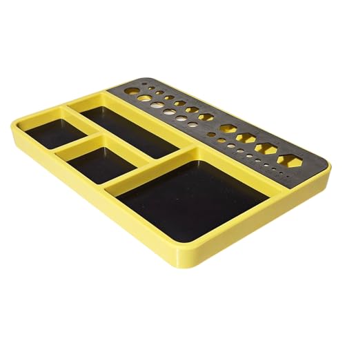 Magnetic Parts Tray, Durable RC Tool Holder with Hexagonal Holes for Model Aircraft and Car Repairs (other 3)